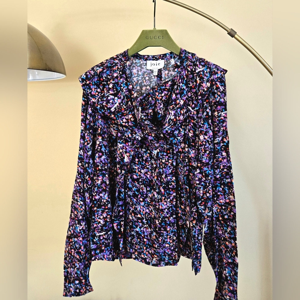 NWT JOIE Women's Multicolor Floral Top Size:XS
